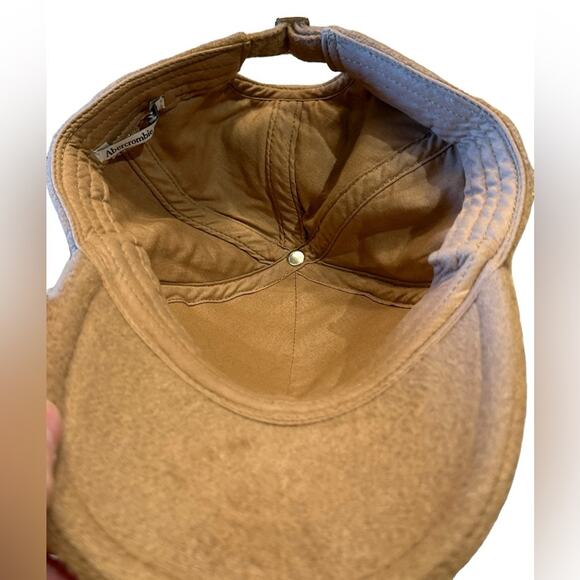 Abercrombie & Fitch Adjustable Tan Camelhair like Baseball Hat/Cap - Picture 2 of 5